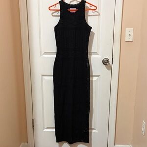 Superdry Black Knitted Maxi Dress